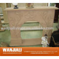 Carved Sandstone Fireplace